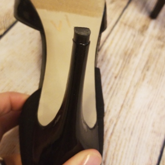 Madden Girl Sz 8 Black Patent Leather Heels - Picture 5 of 8